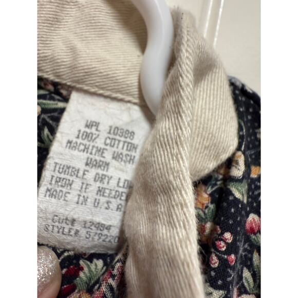 WAH Maker Frontier Western Band Collar Button Down Shirt Sz Small floral print - Picture 3 of 6